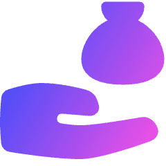 Bag Share Icon from Plump Gradient Set