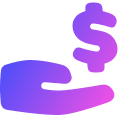 Share Money Dollar Icon from Plump Gradient Set