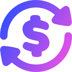 Subscription Cashflow Icon from Plump Gradient Set