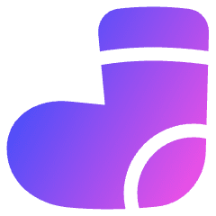 Sock Icon from Plump Gradient Set