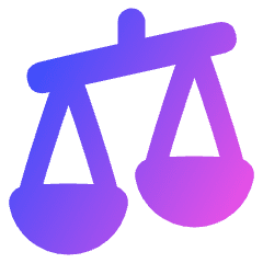 Justice Scale 2 Icon from Plump Gradient Set