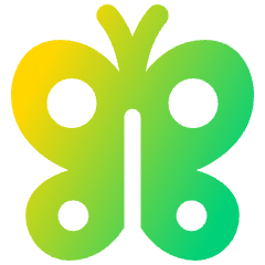 Butterfly Icon from Plump Gradient Set