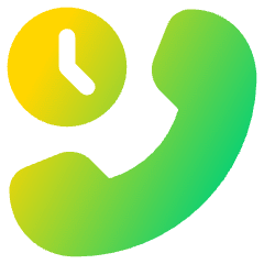 Call Time Duration Icon from Plump Gradient Set