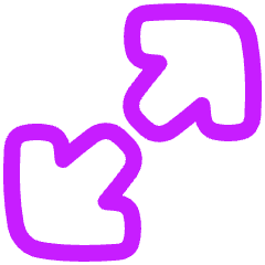 Line Arrow Expand Diagonal Large 1 Icon from Plump Neon Set