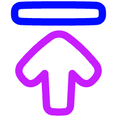 Line Arrow Move Up Large 1 Icon from Plump Neon Set