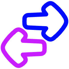 Line Arrow Transfer Horizontal Large 2 Icon from Plump Neon Set