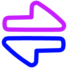 Triangle Arrow Transfer Horizontal Large 1 Icon from Plump Neon Set