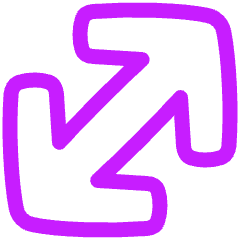 Diagonal Line Arrow Large 1 Icon from Plump Neon Set