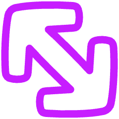 Diagonal Line Arrow Large 2 Icon from Plump Neon Set