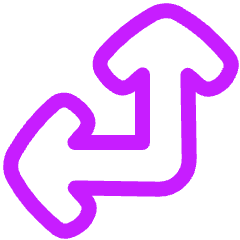 Line Arrow Bottom Right Corner Large Icon from Plump Neon Set
