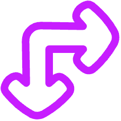 Line Arrow Top Left Corner Large Icon from Plump Neon Set