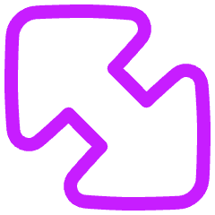 Diagonal Triangle Arrow Large 2 Icon from Plump Neon Set