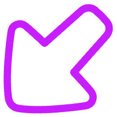 Triangle Arrow Diagonal Bottom Left Large Icon from Plump Neon Set