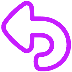 Triangle Arrow Turn Backward Large Icon from Plump Neon Set