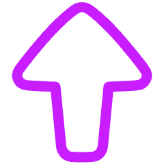 Triangle Arrow Up Large 1 Icon from Plump Neon Set