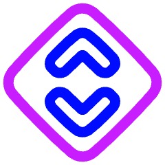 Line Arrow Expand Vertical Diamond Icon from Plump Neon Set