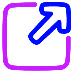 Line Arrow Expand Window 1 Icon from Plump Neon Set