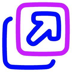 Line Arrow Expand Window 2 Icon from Plump Neon Set