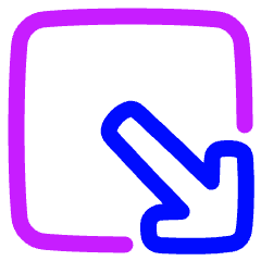 Line Arrow Minimize Window 2 Icon from Plump Neon Set