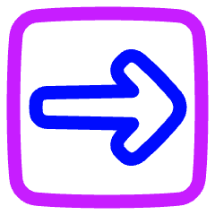 Line Arrow Right Square Icon from Plump Neon Set