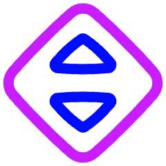 Triangle Arrow Expand Vertical Diamond Icon from Plump Neon Set