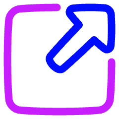 Triangle Arrow Expand Window 1 Icon from Plump Neon Set