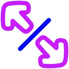 Line Arrow Expand Diagonal 4 Icon from Plump Neon Set