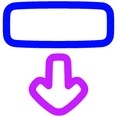 Line Arrow Move Down 2 Icon from Plump Neon Set