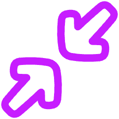 Line Arrow Shrink Diagonal 1 Icon from Plump Neon Set