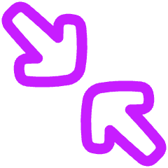 Line Arrow Shrink Diagonal 2 Icon from Plump Neon Set