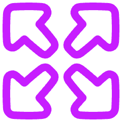 Triangle Arrow Expand Icon from Plump Neon Set