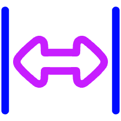 Triangle Arrow Expand Horizontal Icon from Plump Neon Set