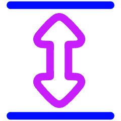 Triangle Arrow Expand Vertical Icon from Plump Neon Set