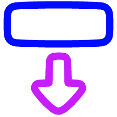 Triangle Arrow Move Down 2 Icon from Plump Neon Set