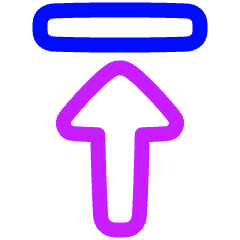 Triangle Arrow Move Up 1 Icon from Plump Neon Set