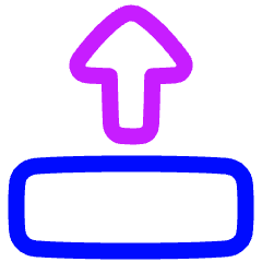Triangle Arrow Move Up 2 Icon from Plump Neon Set