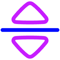 Triangle Arrow Move Vertical Icon from Plump Neon Set
