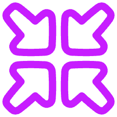 Triangle Arrow Shrink Icon from Plump Neon Set