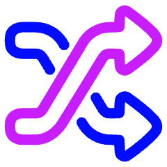 Shuffle Icon from Plump Neon Set