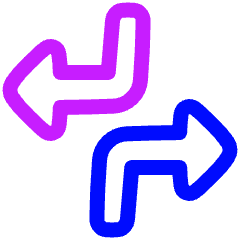 Triangle Arrow Dodge 1 Icon from Plump Neon Set