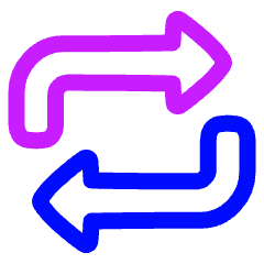 Triangle Arrow Reload Horizontal 1 Icon from Plump Neon Set