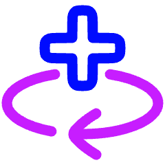 Line Arrow Rotate All Axis Right Icon from Plump Neon Set