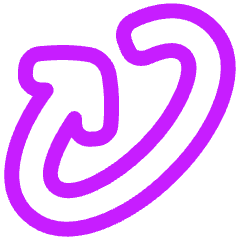 Line Arrow Rotate Diagonal Right 1 Icon from Plump Neon Set