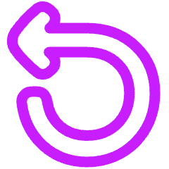 Line Arrow Rotate Left 1 Icon from Plump Neon Set