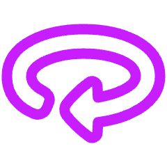 Triangle Arrow Rotate Horizontal Right Icon from Plump Neon Set