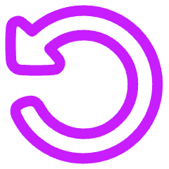 Triangle Arrow Rotate Left 2 Icon from Plump Neon Set