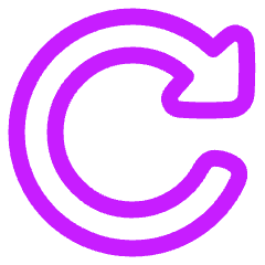 Triangle Arrow Rotate Right 2 Icon from Plump Neon Set