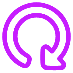Triangle Arrow Rotate Right 4 Icon from Plump Neon Set