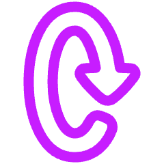 Triangle Arrow Rotate Vertical Right 2 Icon from Plump Neon Set