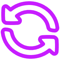 Triangle Arrow Synchronize 1 Icon from Plump Neon Set